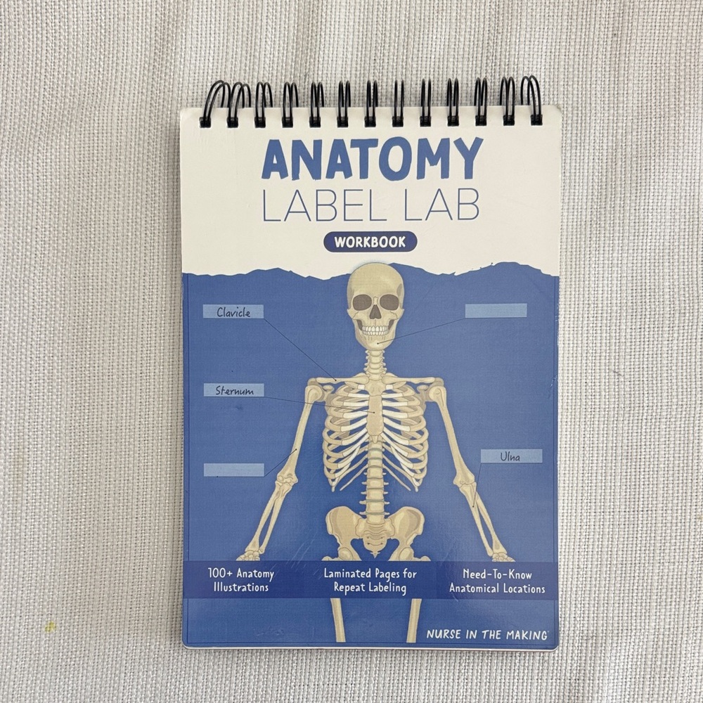 Anatomy Label Lab Workbook Nurse In The Making 100 Illustrations Laminated Pages
